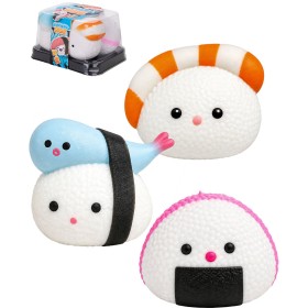 Squishy Sushi kamarádi set 3 mačkací antistresové Kawaii figurky