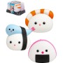 Squishy Sushi kamarádi set 3 mačkací antistresové Kawaii figurky