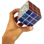 Hra Hlavolam (Rubikova) magická kostka 6,5cm metalická třpytivá 3x3x3