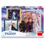 DINO Puzzle Frozen Radostný podzim 3x55 dílků 18x18cm skládačka