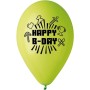 GEMAR Balónky nafukovací 26cm potisk narozeniny HAPPY B-DAY set 5ks