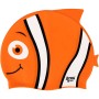 ACRA Čepice koupací dětská silikonová do vody oranžová Nemo