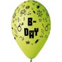 GEMAR Balónky nafukovací 26cm potisk narozeniny HAPPY B-DAY set 5ks