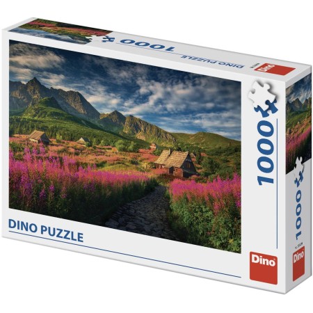 DINO Puzzle Gaseinicova dolina 66x47cm foto skládačka 1000 dílků v krabici