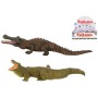 Zvířata krokodýl 21-23cm plastové figurky zvířátka 2 druhy