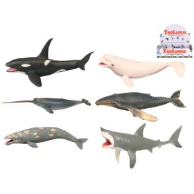 Zvířátko mořské 18-26cm plastová figurka zvířátko 6 druhů