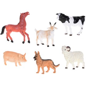 Zvířátko domácí farma 10-14cm plastová figurka zvířátko 6 druhů