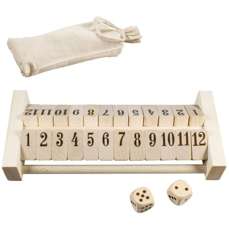 DETOA DŘEVO Hra Sklapni to! hlavolam edukační v látkovém pytlíku