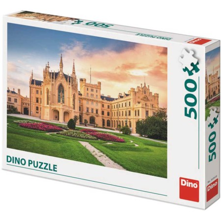 DINO Puzzle 500 dílků Zámek lednice foto 47x33cm skládačka