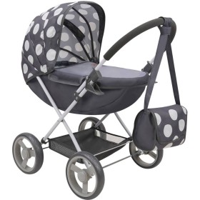 FIVE O NINE CREW Kočárek veverka šedý s taškou pro panenku miminko