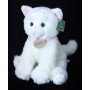 PLYŠ Kočka sedící 25cm bílá Eco-Friendly *PLYŠOVÉ HRAČKY*