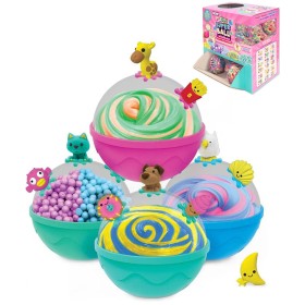 Slimy super kulička zábavný sliz s doplňky různé druhy v kouli