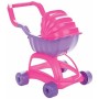 PILSAN Kočárek baby plastový růžovofialový hluboký s boudičkou