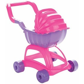 PILSAN Kočárek baby plastový růžovofialový hluboký s boudičkou