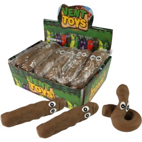 Hovínko natahovací lejno s očima mačkací dětská žertovinka