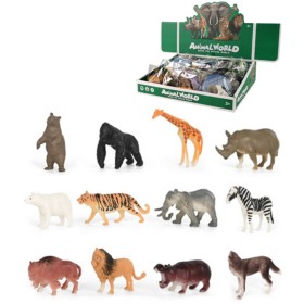 Zvířátko divoké malé 5-8cm plastová figurka 12 druhů