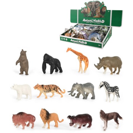 Zvířátko divoké malé 5-8cm plastová figurka 12 druhů