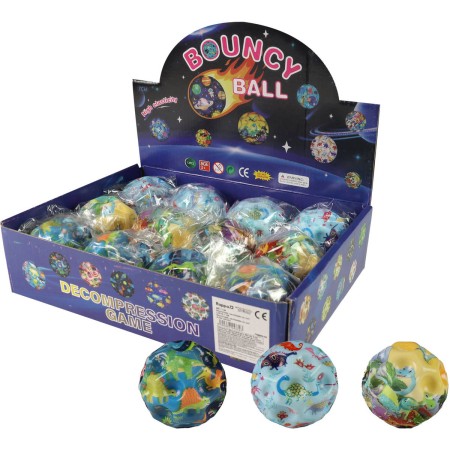 Míček skákací hopík 7cm balónek skákačák dinosauři 3 druhy