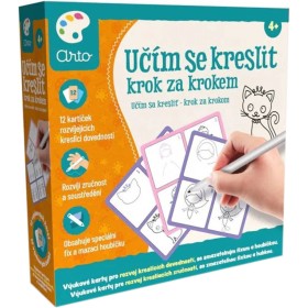 ARTO Učím se kreslit Krok za krokem naučná sada v krabici
