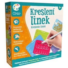 ARTO Kreslení linek naučná sada 16 karet s fixem a houbičkou
