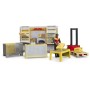 BRUDER 62251 DHL Shop set s figurkou a paletovým vozíkem