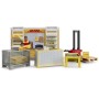 BRUDER 62251 DHL Shop set s figurkou a paletovým vozíkem