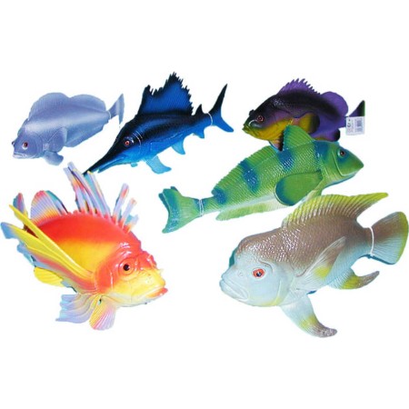 Rybka tropická 24-36cm figurka ryba 6 druhů plast