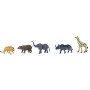 Zvířata divoká Safari 8-10cm plastové figurky zvířátka set 5ks v sáčku
