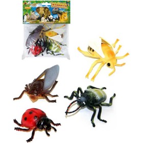 Hmyz insekt set 4ks v sáčku 6-12cm guma