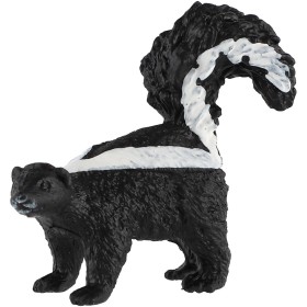 Skunk pruhovaný 5cm zvířátko plastová figurka Zooted v sáčku