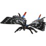 Motýl tropický Papilio / Otakárek černo-šedivý 6cm zvířátko plastová figurka Zooted