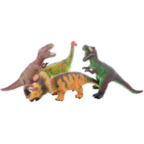 Dinosaurus 26cm gumové zvířátko na baterie Zvuk 4 druhy