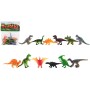 Zvířátko dinosaurus gumové 6-7cm různé druhy set 12ks v sáčku