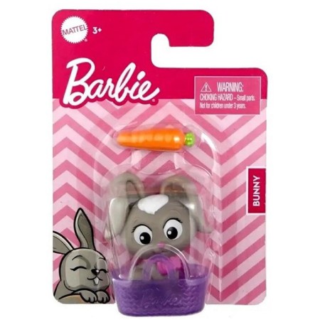 MATTEL BRB Barbie králíček Bunny domácí mazlíček zvířátko v košíčku