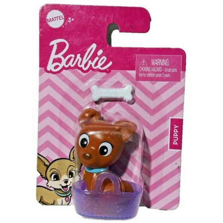 MATTEL BRB Barbie pejsek Puppy domácí mazlíček zvířátko v košíčku