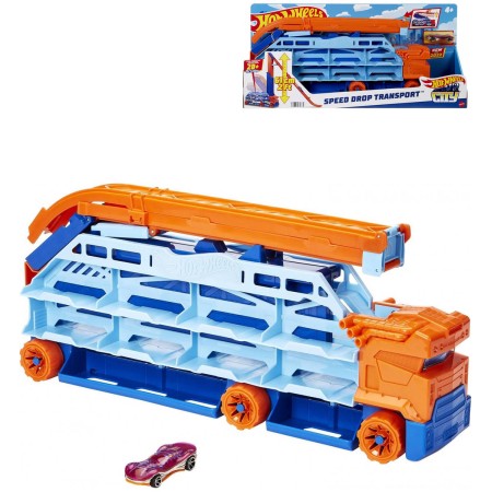 MATTEL HOT WHEELS Auto Tahač s vysokou dráhou set s autíčkem