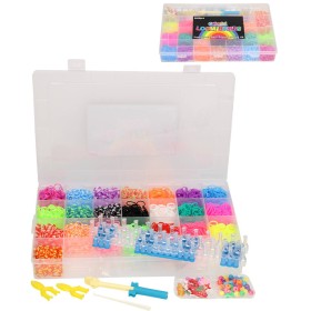 UDĚLEJ SI NÁRAMEK Gumičky LOOM BANDS 5600ks XL set s doplňky v boxu