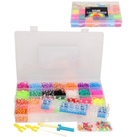 UDĚLEJ SI NÁRAMEK Gumičky LOOM BANDS 5600ks XL set s doplňky v boxu
