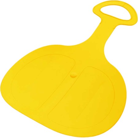 PLASTKON Klouzák Pinguin žlutý dětská sáňkovací lopata na sníh plast