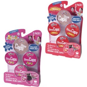 Sliz v kapsli set 3ks s doplňky různé barvy na kartě