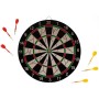 ACRA Terč na šipky závěsný 38cm kovový rám + 6 šipek