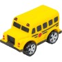 Antistresový strečový žlutý školní autobus měkký na mačkání a natahování