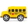 Antistresový strečový žlutý školní autobus měkký na mačkání a natahování