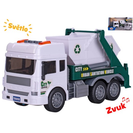 Auto popelářské kontejner se světlem a zvukem