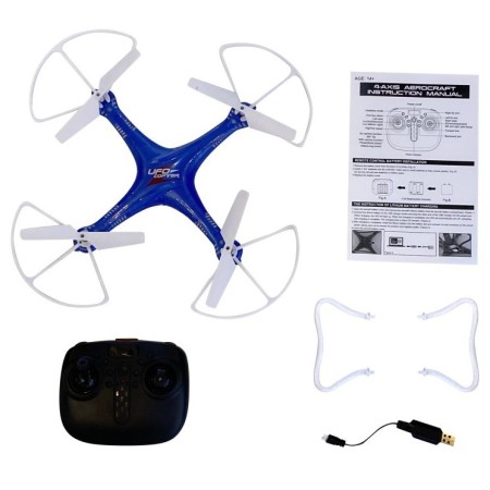 RC Dron Pioneer LED světlo, 2,4GHz, USB dobíjení, 360°