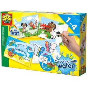 SES CREATIVE Baby Moje první malování štětcem a vodou Zvířátka