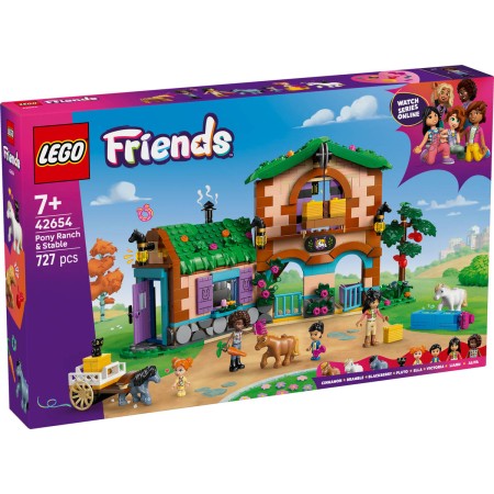 LEGO FRIENDS Ranč s poníky a stáj 42654 STAVEBNICE