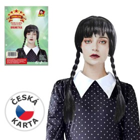 KARNEVAL Paruka černé vlasy *KARNEVALOVÝ DOPLNĚK*