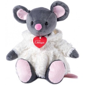 LUMPIN PLYŠ Myška Azumi 28cm v bílém kožíšku *PLYŠOVÉ HRAČKY*