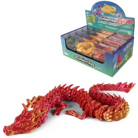 Magický čínský drak 3D Print zvířátko plastové 3 barvy